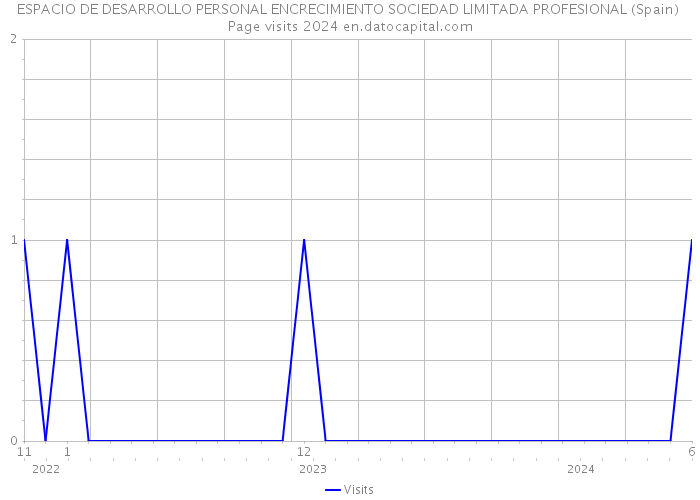 ESPACIO DE DESARROLLO PERSONAL ENCRECIMIENTO SOCIEDAD LIMITADA PROFESIONAL (Spain) Page visits 2024 