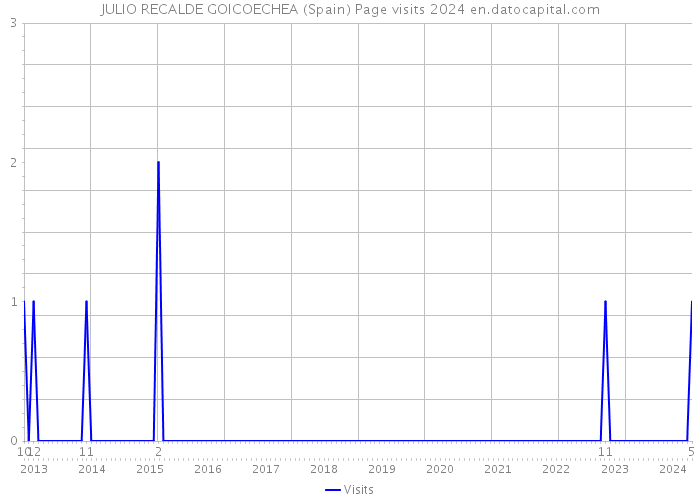 JULIO RECALDE GOICOECHEA (Spain) Page visits 2024 