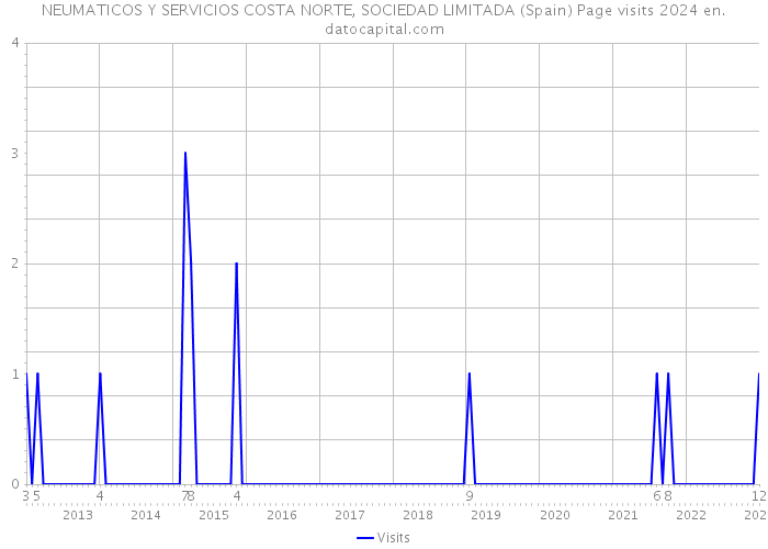 NEUMATICOS Y SERVICIOS COSTA NORTE, SOCIEDAD LIMITADA (Spain) Page visits 2024 