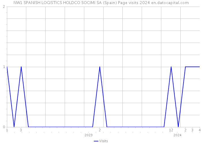 NW1 SPANISH LOGISTICS HOLDCO SOCIMI SA (Spain) Page visits 2024 