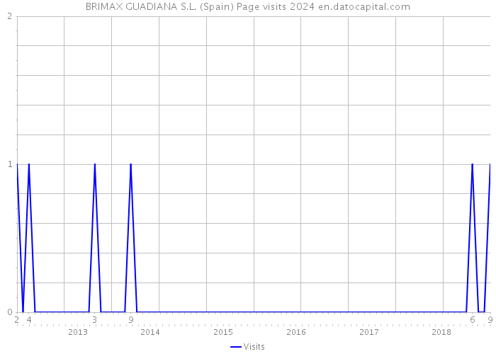 BRIMAX GUADIANA S.L. (Spain) Page visits 2024 
