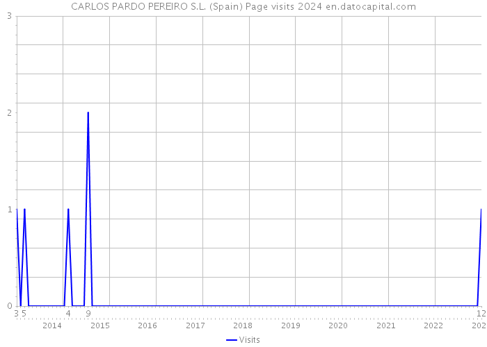 CARLOS PARDO PEREIRO S.L. (Spain) Page visits 2024 