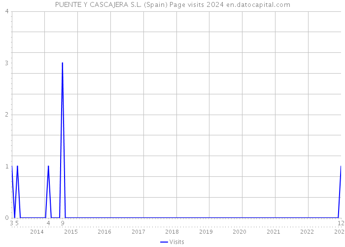 PUENTE Y CASCAJERA S.L. (Spain) Page visits 2024 