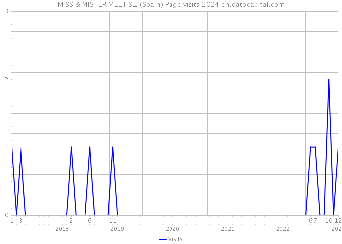 MISS & MISTER MEET SL. (Spain) Page visits 2024 
