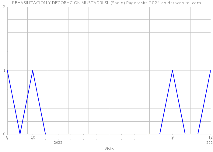 REHABILITACION Y DECORACION MUSTADRI SL (Spain) Page visits 2024 