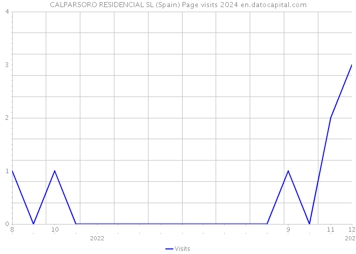 CALPARSORO RESIDENCIAL SL (Spain) Page visits 2024 