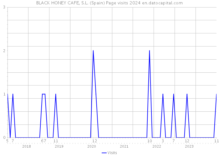 BLACK HONEY CAFE, S.L. (Spain) Page visits 2024 