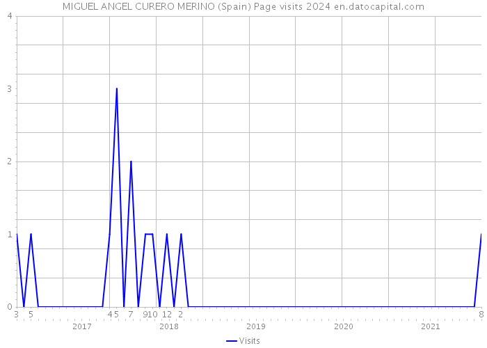 MIGUEL ANGEL CURERO MERINO (Spain) Page visits 2024 