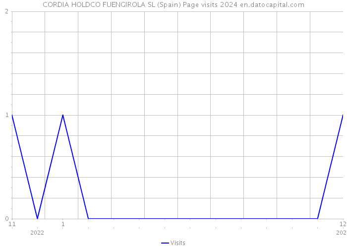 CORDIA HOLDCO FUENGIROLA SL (Spain) Page visits 2024 