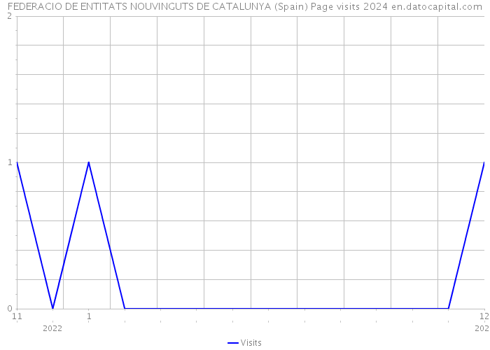 FEDERACIO DE ENTITATS NOUVINGUTS DE CATALUNYA (Spain) Page visits 2024 