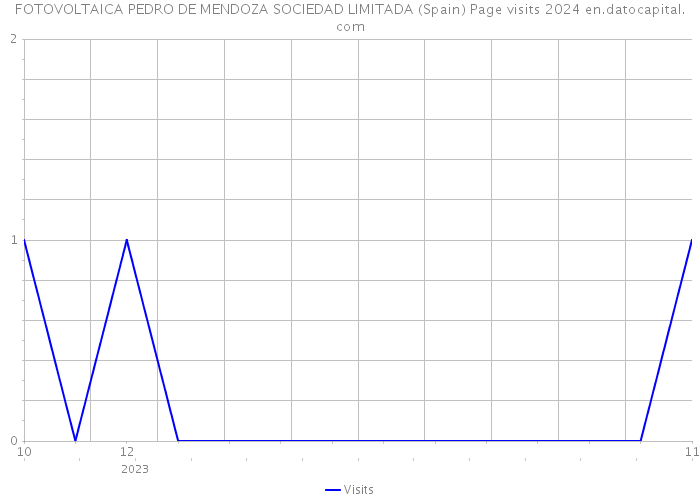 FOTOVOLTAICA PEDRO DE MENDOZA SOCIEDAD LIMITADA (Spain) Page visits 2024 