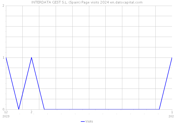 INTERDATA GEST S.L. (Spain) Page visits 2024 