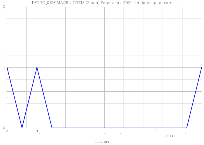 PEDRO JOSE MAGEN ORTIZ (Spain) Page visits 2024 