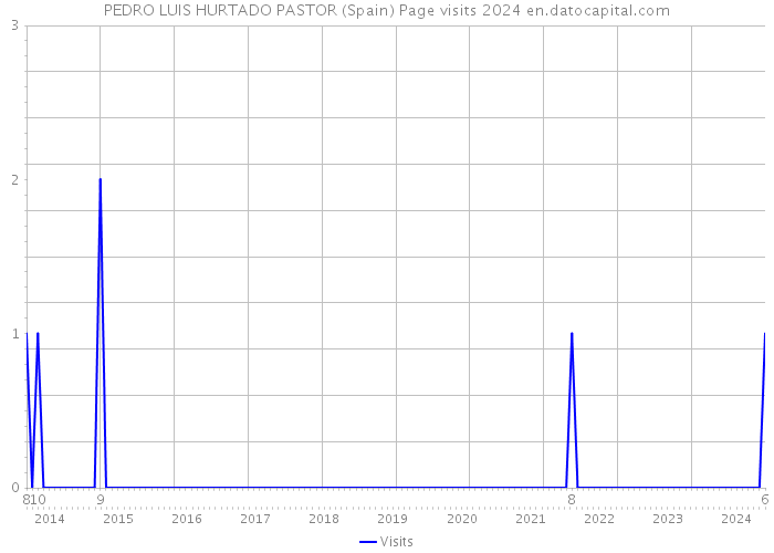 PEDRO LUIS HURTADO PASTOR (Spain) Page visits 2024 