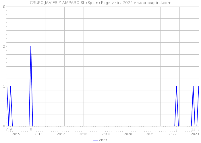 GRUPO JAVIER Y AMPARO SL (Spain) Page visits 2024 