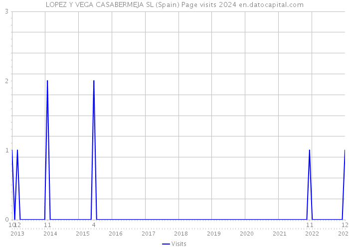 LOPEZ Y VEGA CASABERMEJA SL (Spain) Page visits 2024 