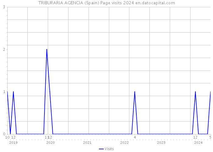 TRIBURARIA AGENCIA (Spain) Page visits 2024 