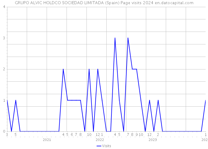 GRUPO ALVIC HOLDCO SOCIEDAD LIMITADA (Spain) Page visits 2024 