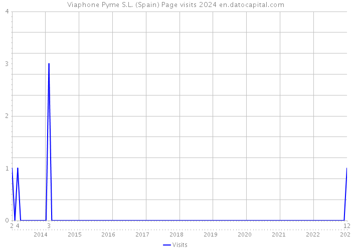 Viaphone Pyme S.L. (Spain) Page visits 2024 