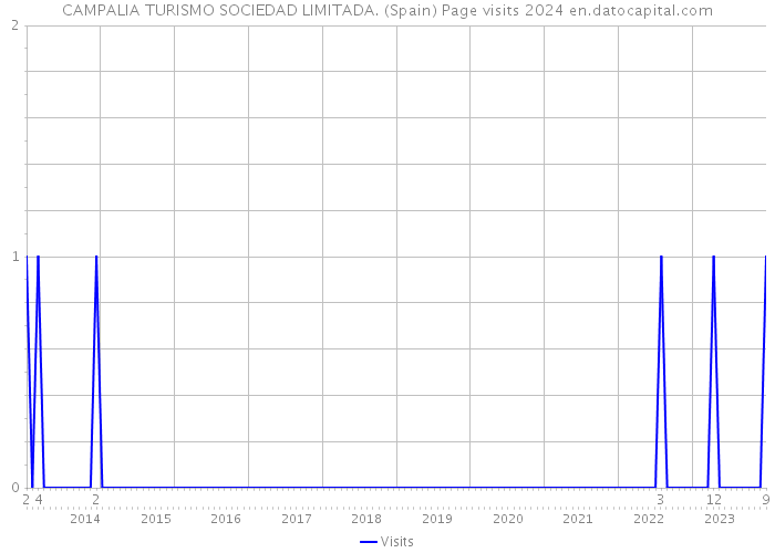 CAMPALIA TURISMO SOCIEDAD LIMITADA. (Spain) Page visits 2024 
