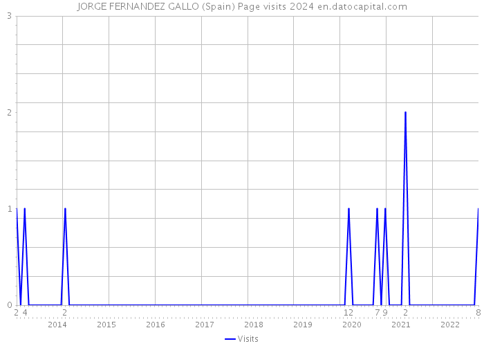 JORGE FERNANDEZ GALLO (Spain) Page visits 2024 
