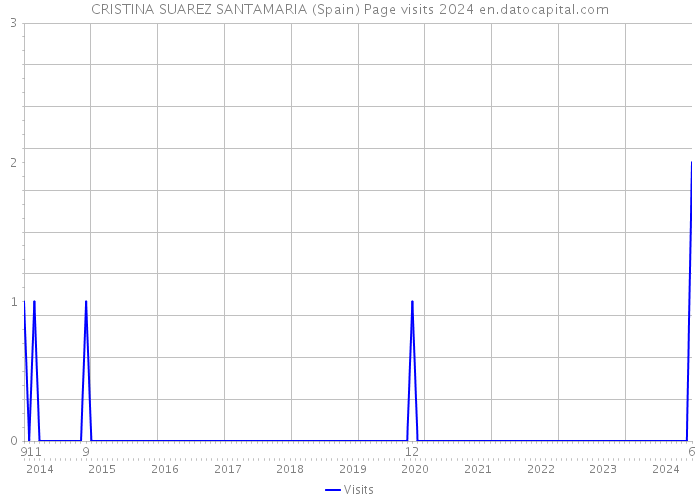 CRISTINA SUAREZ SANTAMARIA (Spain) Page visits 2024 