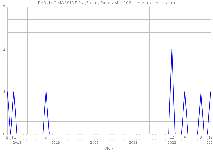 PARKING MARCIDE SA (Spain) Page visits 2024 