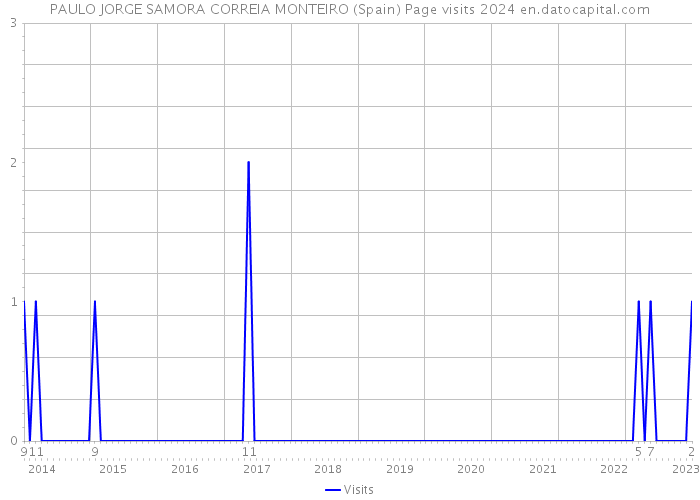 PAULO JORGE SAMORA CORREIA MONTEIRO (Spain) Page visits 2024 