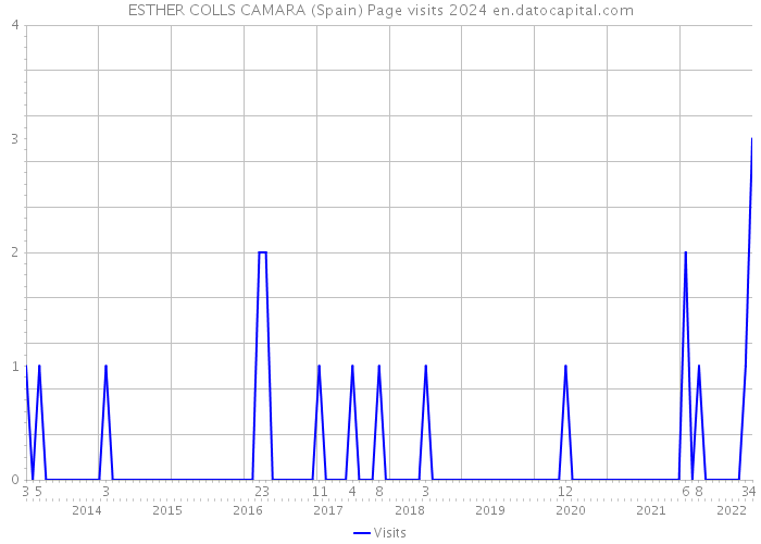 ESTHER COLLS CAMARA (Spain) Page visits 2024 