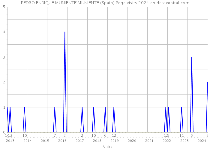 PEDRO ENRIQUE MUNIENTE MUNIENTE (Spain) Page visits 2024 