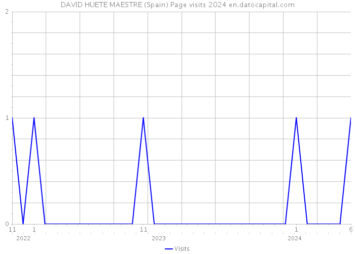 DAVID HUETE MAESTRE (Spain) Page visits 2024 