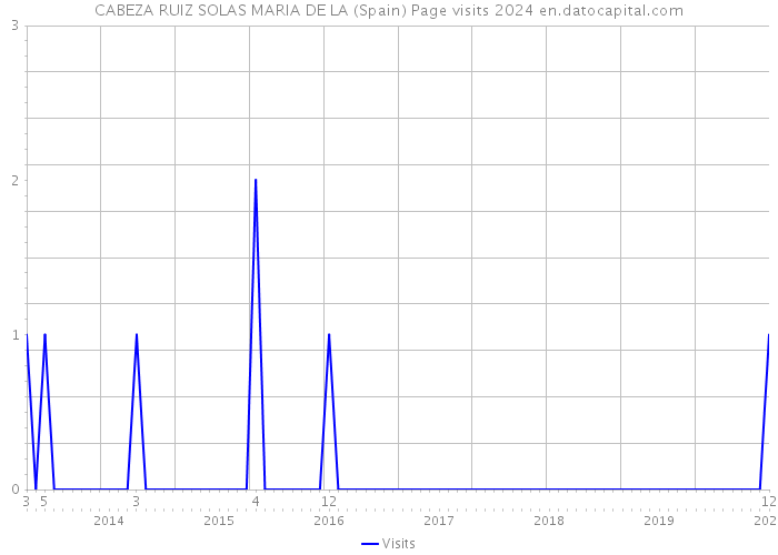 CABEZA RUIZ SOLAS MARIA DE LA (Spain) Page visits 2024 