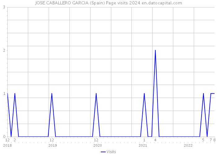 JOSE CABALLERO GARCIA (Spain) Page visits 2024 