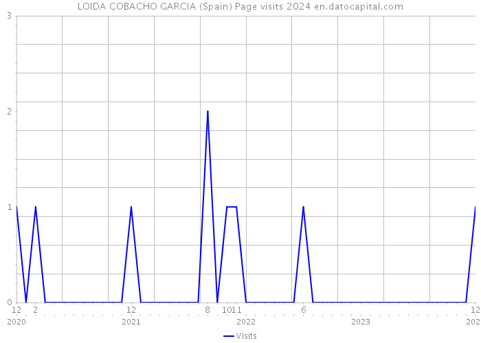 LOIDA COBACHO GARCIA (Spain) Page visits 2024 