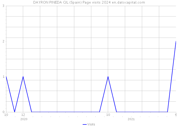 DAYRON PINEDA GIL (Spain) Page visits 2024 