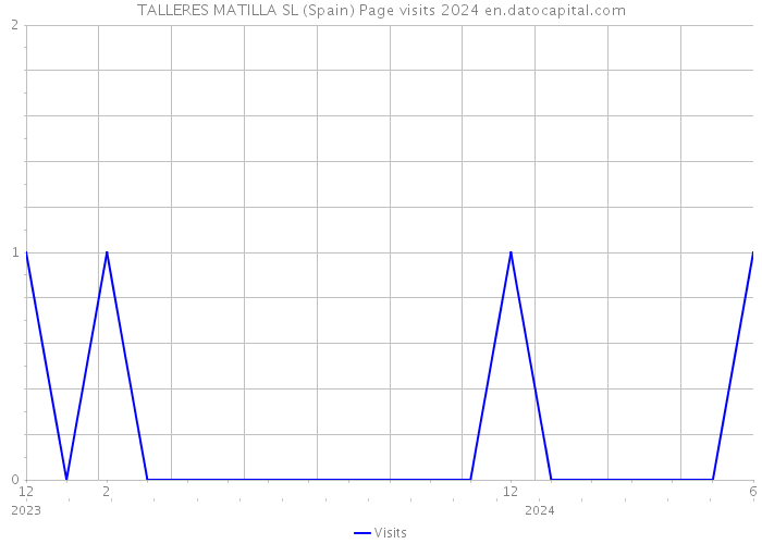 TALLERES MATILLA SL (Spain) Page visits 2024 