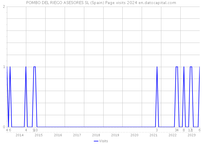 POMBO DEL RIEGO ASESORES SL (Spain) Page visits 2024 