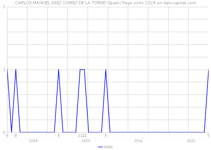 CARLOS MANUEL SAEZ GOMEZ DE LA TORRE (Spain) Page visits 2024 