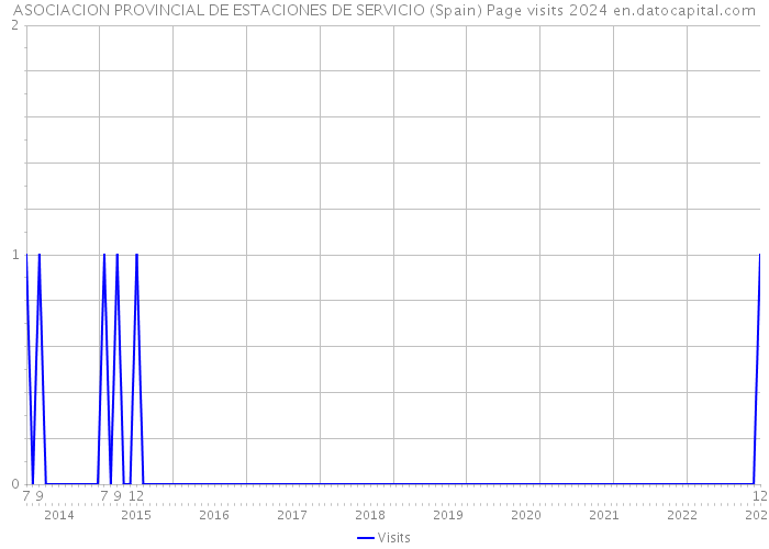 ASOCIACION PROVINCIAL DE ESTACIONES DE SERVICIO (Spain) Page visits 2024 