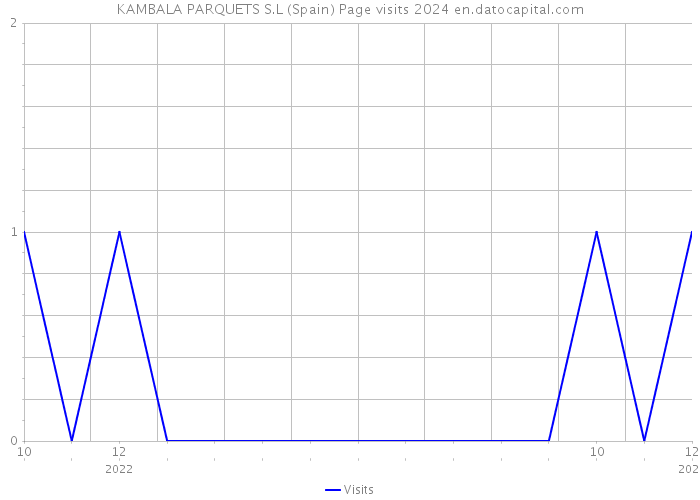 KAMBALA PARQUETS S.L (Spain) Page visits 2024 