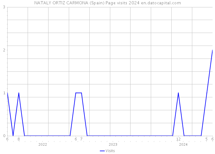 NATALY ORTIZ CARMONA (Spain) Page visits 2024 