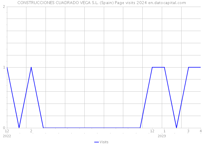 CONSTRUCCIONES CUADRADO VEGA S.L. (Spain) Page visits 2024 