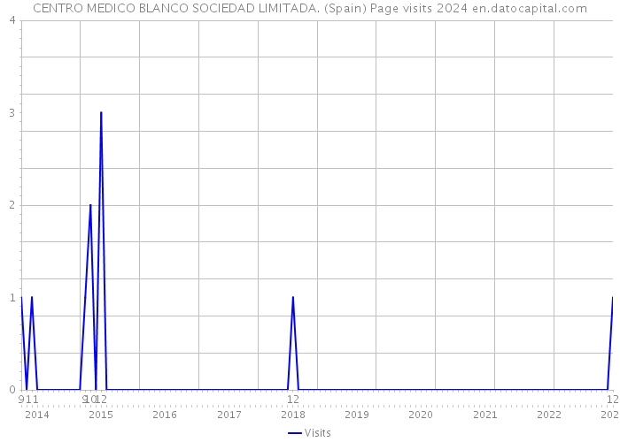 CENTRO MEDICO BLANCO SOCIEDAD LIMITADA. (Spain) Page visits 2024 