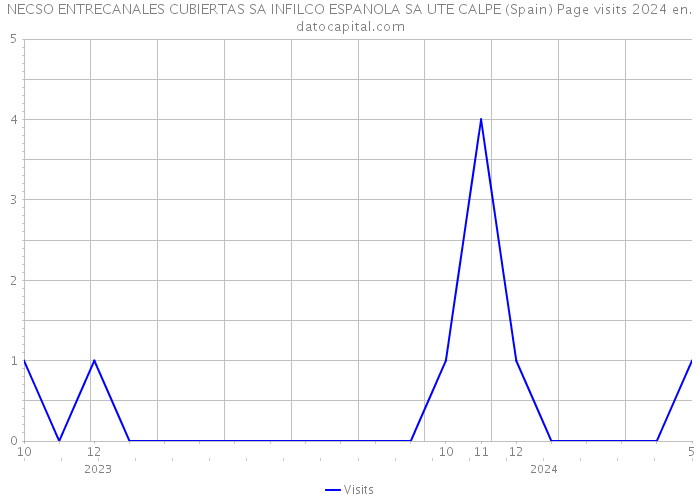 NECSO ENTRECANALES CUBIERTAS SA INFILCO ESPANOLA SA UTE CALPE (Spain) Page visits 2024 
