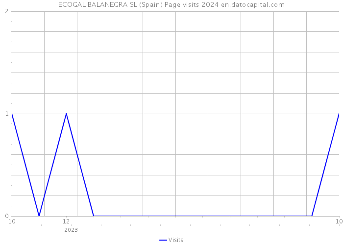 ECOGAL BALANEGRA SL (Spain) Page visits 2024 