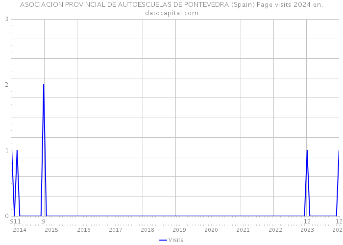 ASOCIACION PROVINCIAL DE AUTOESCUELAS DE PONTEVEDRA (Spain) Page visits 2024 