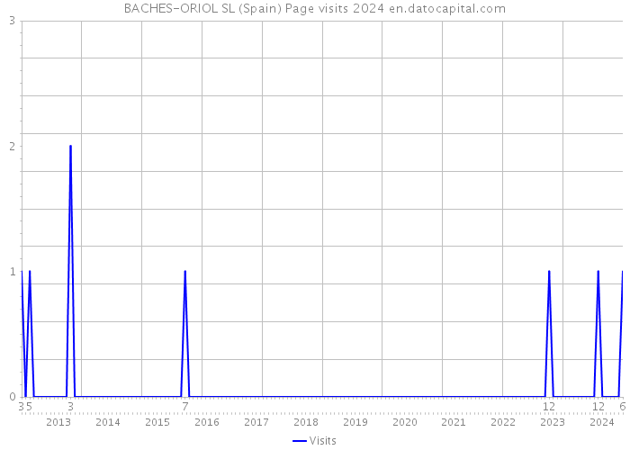 BACHES-ORIOL SL (Spain) Page visits 2024 