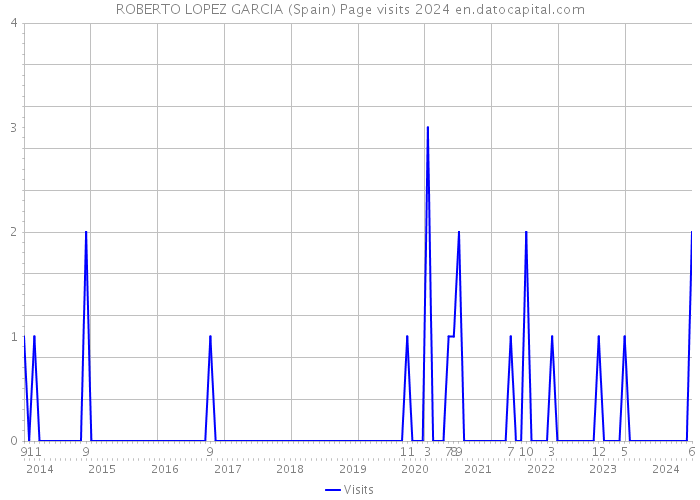 ROBERTO LOPEZ GARCIA (Spain) Page visits 2024 