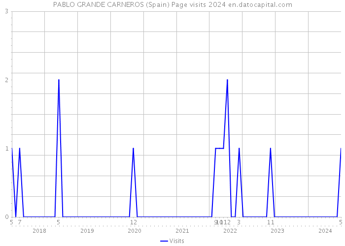 PABLO GRANDE CARNEROS (Spain) Page visits 2024 