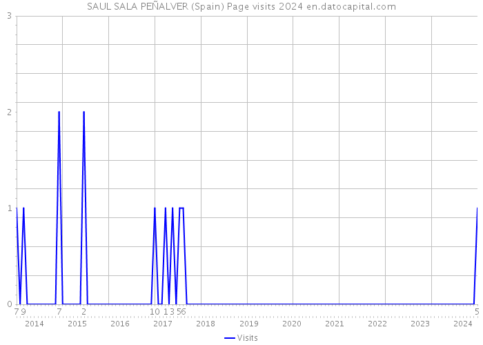 SAUL SALA PEÑALVER (Spain) Page visits 2024 